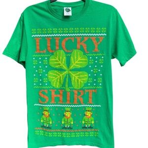 Lucky Brand New Clover Tee in Green